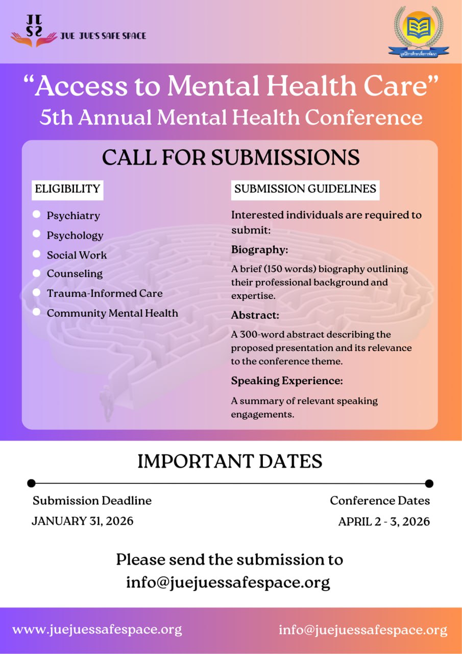 Call for abstract: Mental Health Conference 2026